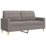 Sofagarnitur mit Hocker, 4-teilig, grau-taupefarbenem Stoff. von , Sofas - Ref: Foro24-3278302, Preis: 725,10 €, Rabatt: %