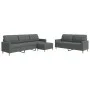 Dreiteiliges Sofaset mit Hocker, dunkelgrauem Stoff. von , Sofas - Ref: Foro24-3278328, Preis: 507,79 €, Rabatt: %
