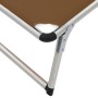 Klappbare Sonnenliegen mit 2 Stück Aluminium und braunem Textilene-Dach von vidaXL, Liegen - Ref: Foro24-312461, Preis: 186,5...