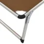 Tumbonas plegables con techo 2 uds aluminio y textilene marrón de vidaXL, Tumbonas - Ref: Foro24-312461, Precio: 183,76 €, De...