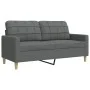 Dreiteiliges Sofaset mit Hocker, dunkelgrauem Stoff. von , Sofas - Ref: Foro24-3278328, Preis: 507,79 €, Rabatt: %
