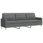 Dreiteiliges Sofaset mit Hocker, dunkelgrauem Stoff. von , Sofas - Ref: Foro24-3278328, Preis: 507,79 €, Rabatt: %