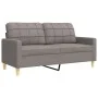 Zweiteiliges Sofaset mit Kissen, grauer Taupe-Stoff. von , Sofas - Ref: Foro24-3278342, Preis: 559,20 €, Rabatt: %