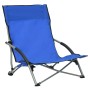 Klappbare Strandkörbe 2 Einheiten blauer Stoff von vidaXL, Gartenstühle - Ref: Foro24-312488, Preis: 62,98 €, Rabatt: %