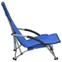 Folding beach chairs 2 units blue fabric by vidaXL, Garden chairs - Ref: Foro24-312488, Price: 61,52 €, Discount: %