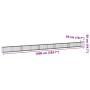 Cesta de gaviones con cubierta hierro galvanizado 1000x50x50 cm von , Töpfe und Pflanzgefäße - Ref: Foro24-3295141, Preis: 22...
