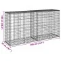 Cesta de gaviones con cubierta hierro galvanizado 200x50x100 cm by , Pots and planters - Ref: Foro24-3295143, Price: 84,31 €,...