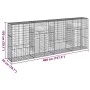 Cesta de gaviones con cubierta hierro galvanizado 400x50x150 cm by , Pots and planters - Ref: Foro24-3295157, Price: 216,94 €...