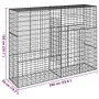 Cesta de gaviones con cubierta hierro galvanizado 200x50x150 cm by , Pots and planters - Ref: Foro24-3295155, Price: 115,54 €...