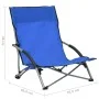 Folding beach chairs 2 units blue fabric by vidaXL, Garden chairs - Ref: Foro24-312488, Price: 61,52 €, Discount: %