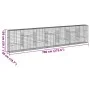 Cesta de gaviones con cubierta hierro galvanizado 700x50x150 cm by , Pots and planters - Ref: Foro24-3295160, Price: 350,27 €...