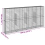 Cesta de gaviones con cubierta hierro galvanizado 400x50x200 cm by , Pots and planters - Ref: Foro24-3295169, Price: 256,39 €...
