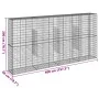 Cesta de gaviones con cubierta hierro galvanizado 400x50x200 cm by , Pots and planters - Ref: Foro24-3295169, Price: 260,82 €...