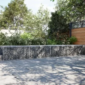 Cesta de gaviones con cubierta hierro galvanizado 400x100x50 cm by , Pots and planters - Ref: Foro24-3295181, Price: 160,46 €...