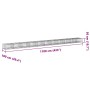 Cesta de gaviones con cubierta hierro galvanizado 1100x100x50cm by , Pots and planters - Ref: Foro24-3295188, Price: 451,73 €...