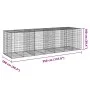 Cesta de gaviones con cubierta hierro galvanizado 350x100x100cm by , Pots and planters - Ref: Foro24-3295195, Price: 205,86 €...
