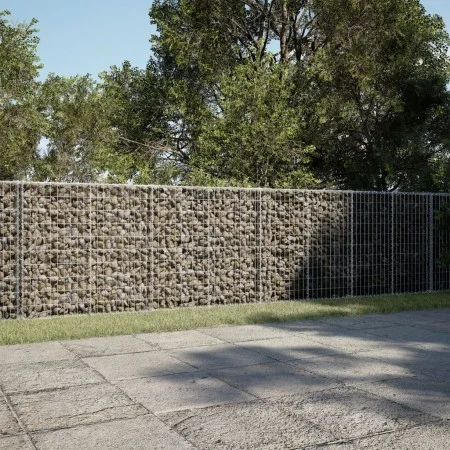 Cesta de gaviones con cubierta hierro galvanizado 450x100x100cm by , Pots and planters - Ref: Foro24-3295197, Price: 260,82 €...