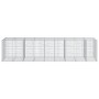Cesta de gaviones con cubierta hierro galvanizado 450x100x100cm by , Pots and planters - Ref: Foro24-3295197, Price: 255,47 €...