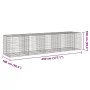 Cesta de gaviones con cubierta hierro galvanizado 450x100x100cm by , Pots and planters - Ref: Foro24-3295197, Price: 260,82 €...