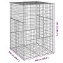 Cesta gaviones con cubierta hierro galvanizado 100x100x150 cm de , Maceteros y jardineras - Ref: Foro24-3295213, Precio: 84,3...
