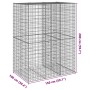 Cesta de gaviones con cubierta hierro galvanizado 150x100x200cm de , Maceteros y jardineras - Ref: Foro24-3295226, Precio: 16...