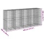 Cesta de gaviones con cubierta hierro galvanizado 450x100x200cm by , Pots and planters - Ref: Foro24-3295232, Price: 451,73 €...