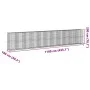 Cesta gaviones con cubierta hierro galvanizado 1100x100x200 cm by , Pots and planters - Ref: Foro24-3295245, Price: 932,35 €,...