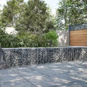 Cesta de gaviones con cubierta hierro galvanizado 300x50x50 cm by , Pots and planters - Ref: Foro24-3295134, Price: 90,16 €, ...