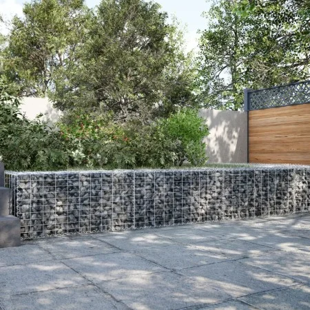 Cesta de gaviones con cubierta hierro galvanizado 300x50x50 cm by , Pots and planters - Ref: Foro24-3295134, Price: 90,16 €, ...