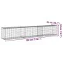 Cesta de gaviones con cubierta hierro galvanizado 300x50x50 cm by , Pots and planters - Ref: Foro24-3295134, Price: 90,16 €, ...