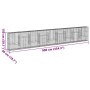 Cesta de gaviones con cubierta hierro galvanizado 900x50x150 cm by , Pots and planters - Ref: Foro24-3295162, Price: 477,33 €...