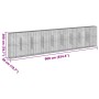 Cesta de gaviones con cubierta hierro galvanizado 900x50x200 cm by , Pots and planters - Ref: Foro24-3295174, Price: 554,03 €...