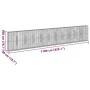 Gabionenkorb mit verzinktem Eisenüberdachung 1100x50x200cm. von , Töpfe und Pflanzgefäße - Ref: Foro24-3295176, Preis: 653,91...