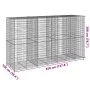Cesta de gaviones con cubierta hierro galvanizado 350x100x200cm de , Maceteros y jardineras - Ref: Foro24-3295230, Precio: 33...