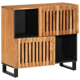 Massiver Akazienholz-Sideboard 80x34x75 cm von , Schließfächer und Lagerschränke - Ref: Foro24-377570, Preis: 127,18 €, Rabat...