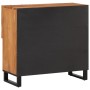Massiver Akazienholz-Sideboard 80x34x75 cm von , Schließfächer und Lagerschränke - Ref: Foro24-377570, Preis: 129,02 €, Rabat...