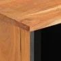 Aparador de madera maciza de acacia 80x34x75 cm de , Taquillas y armarios de almacenamiento - Ref: Foro24-377570, Precio: 127...