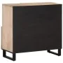 Aparador de madera maciza de mango 80x34x75 cm de , Taquillas y armarios de almacenamiento - Ref: Foro24-377572, Precio: 92,0...