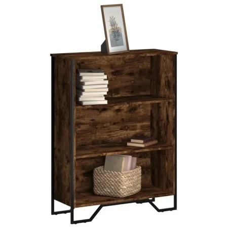 Regal aus geräucherter Eichen-Ingenieurholz 80x31x106 cm von , Bücherregale und Regale - Ref: Foro24-848626, Preis: 57,89 €, ...