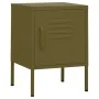 Mesitas de noche 2 uds verde oliva acero 35x35x51 cm de , Mesitas de noche - Ref: Foro24-3095205, Precio: 129,22 €, Descuento: %