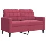 Set of sofas with 2 pieces of burgundy velvet cushions by , Sofas - Ref: Foro24-3278415, Price: 504,19 €, Discount: %