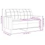 Zweiteiliges Sofaset mit blauen Samtkissen. von , Sofas - Ref: Foro24-3278420, Preis: 582,19 €, Rabatt: %