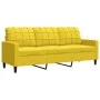 Zweiteiliges Sofaset mit gelben Samtkissen. von , Sofas - Ref: Foro24-3278417, Preis: 534,44 €, Rabatt: %