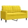 Zweiteiliges Sofaset mit gelben Samtkissen. von , Sofas - Ref: Foro24-3278417, Preis: 534,44 €, Rabatt: %