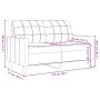 Zweiteiliges Sofaset mit gelben Samtkissen. von , Sofas - Ref: Foro24-3278417, Preis: 534,44 €, Rabatt: %