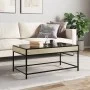 Coffee table with Infinity LED Sonoma oak 90x50x41 cm by , Coffee table - Ref: Foro24-847688, Price: 97,28 €, Discount: %