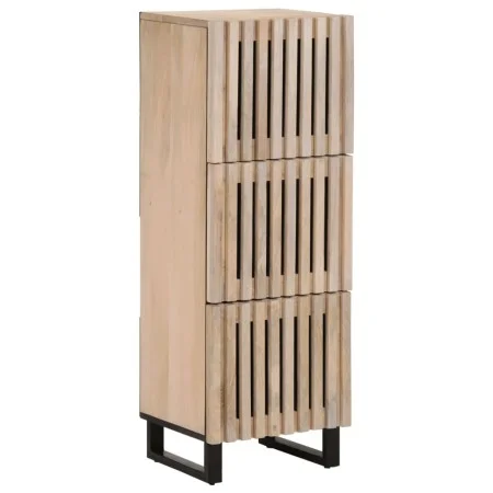 Massiver hoher Mangoholz-Sideboard 40x34x110 cm von , CD- und DVD-Speicher - Ref: Foro24-377582, Preis: 133,28 €, Rabatt: %
