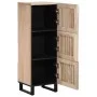 Massiver hoher Mangoholz-Sideboard 40x34x110 cm von , CD- und DVD-Speicher - Ref: Foro24-377582, Preis: 133,28 €, Rabatt: %