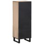 Solid mango wood tall sideboard 40x34x110 cm by , CD and DVD storage - Ref: Foro24-377582, Price: 135,44 €, Discount: %