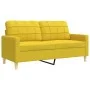 Zweiteiliges Sofaset aus hellem gelben Stoff. von , Sofas - Ref: Foro24-3278324, Preis: 473,33 €, Rabatt: %